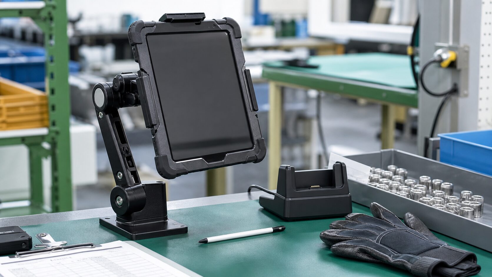 工場用タブレットケース・スタンド・充電台を選ぶポイント